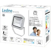Ledino LED-kohdevalaisin ulos Charlottenburg 30W 4 000 K, Alumiini/harmaa/sinkki, Alumiini, Moderni