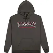 Thrasher Slash Huppari charcoal Koko S
