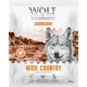 Wolf of Wilderness säästöpakkaus: 3x500g kanan mahalaukut "Wide Country" koiran herkut
