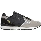 Pepe Jeans for man. PMS400003 Brit Half Sneakers grey (40), Flat, Laces, Casual