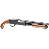 S&t M870 Short Wooden Version Airsoft Haulikko