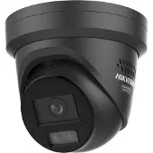 Hikvision 8 MP SMART HYBRID LIGHT WITH COLORVU FIXED TURRET NETWORK CAMERA BLACK BUILT-IN MICROPHONE (2.8MM) (DS-2CD2387G3-LIS2UY/SL(2.8MM)/BLACK)