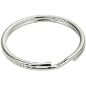 Stoker Teräs Nikkelöity Avaimenperä 30 Mm 100 Yksiköt