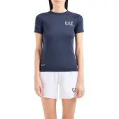 EA7 for woman. 8NTT70_TJEMZ Navy sport shirt (XL), Casual, Multisport, Polyamide, Short sleeve