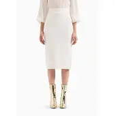 Armani Exchange for woman. 8NYN9AYMH6Z1130 White midi skirt (XS), Casual, Viscose