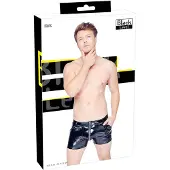 Black Level - miesten lakka shortsit - sivutaskut - musta
