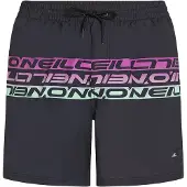 O'Neill Cali Stripe 16'' Surffishortsit blk / prp upside down clean Koko M