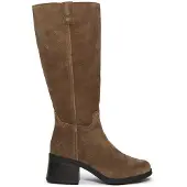 Timberland for woman. TB0A43M8EIV1 Bellevaux high boots in brown leather (37 W), Flat, Zip, Casual