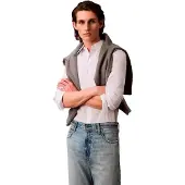 Calvin Klein Solid Stretch Slim Fit Pitkähihainen Kauluspaita