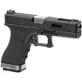 WE G-force 18c Silver Barrel Metal Version Gbb Airsoft-pistooli
