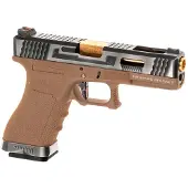 WE G-force 17 Sv Gold Gbb Airsoft-pistooli