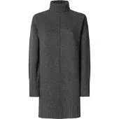 Pepe Jeans for woman. PL9537714 Carola dress grey (S), Casual, Polyester, Long sleeve