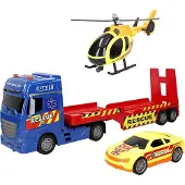 Speed&go 39051 Kitkavetoinen Pelastusajoneuvojen Kuljetusauto Valolla Ja äänellä 1:12