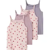 Name it Nkfstrap Top 4P Aop Noos - Pink - 104