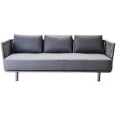 Cane-Line Moments 3-Pers. sohva Grey