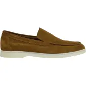 Hackett London for man. HMS21473 Martin Soft brown leather loafers (41), Flat, Suede, None, Casual