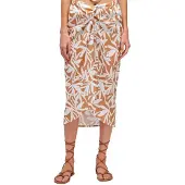 Sundek Long With Optic Flower Print Sarongi
