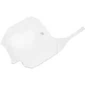 Ufo Etunumerokilpi CR80/85 96- ,CRF150R 2007- Valkoinen 041