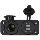 Euromarine Upotettu Kaksois-usb-pistoke