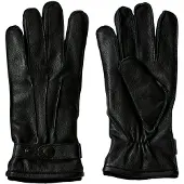 Selected Slmpoul Leather Gloves - Black - L/XL