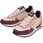 Pepe Jeans for woman. PLS400018 Brit Master shoes pink (36), Flat, Laces, Casual, Purple