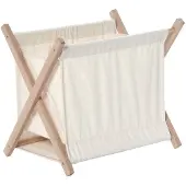 Hobby Hall TAITTUVA KORI / PYYKKUPUSSI, PUU KEHYS, PUUVILLA, BEIGE VÄRI