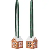 Kähler Gingerbread joulukoriste 2 kpl 5 cm, ruskea