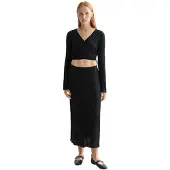 Scotch & Soda Skinny Rib Knitted Wrap Pitkähihainen Pitkä Mekko
