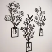 Hobby Hall Riippuva koriste Flowers in Vase, 3 kpl