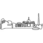 Hobby Hall Ripustettava dekorointi City 45 cm