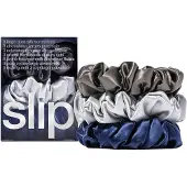 Slip Pure Silk Large Scrunchies Midnight Hiuslenkki 3 kpl
