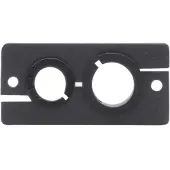 Kramer WCP-21(W) WALL PLATE INSERT - DUAL CABLE PASS-THROUGH (85-0003199)