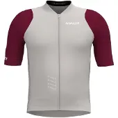 Bioracer Icon -lyhythihainen pyöräilypaita harmaa/punainen lapset