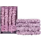 Slip Skinny Scrunchies: Anti-Crease Anti-Breakage Slipsilk Design suojaa herkkiä hiuksia | Sisältää 4 Pure Silk Scrunchies Wildfloweria
