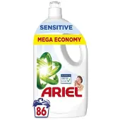 Ariel Sensitive pyykinpesugeeli, 3,87 l