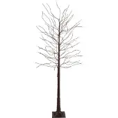 Joululattiavalaisin ruskea puu 180cm sis. LED ajastimella IP44 - Ki