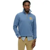 Superdry for man. M2014475A Sweatshirt Neon Half Zip Track blue (S), Casual, Cotton