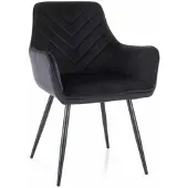 Signal Meble 2-tuolin setti Fig Velvet, musta