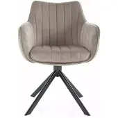 Signal Meble 2 tuolin setti Azalia Velvet, tummanbeige