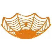 Hobby Hall Halloween-oranssi karkkikulho hämähäkinseitillä, 28cm