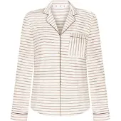 Hunkemoller Essential Jersey Long-Sleeved Jacket - Cream - XS