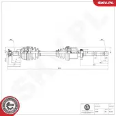 ESEN SKV Vetoakseli 40SKV025