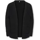ONLY Kogsanja Life L/S Cardigan Knt - Black - 134-140