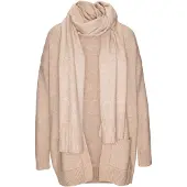 Vivance Neuletakki meleerattu beige
