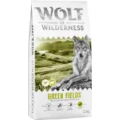Wolf of Wilderness 12kg Senior Green Fields karitsa kuivaruoka koira