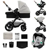 Kinderkraft MOOV 2 XL Air Yhdistelmävaunut, Moonlight Grey