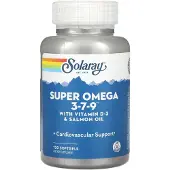 Solaray Super Omega 3·7·9 120 Yksiköt