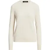 Ralph Lauren Cotton Modal-Ls Sweater - Cream - L
