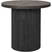 Ebuy24 Boavista kulmapöytä Ø48cm tummanruskea.