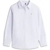 Tommy Hilfiger Oxford Relaxed Ls Shirt - Blue - 36